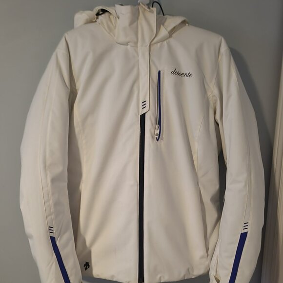 Descente Womens White Ski Jacket with removable hood - Picture 1 of 10
